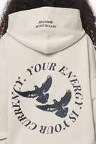 Pegador Portobello Oversized Hoodie Vintage Washed Bone White Detailshot aus der Built to Last Kollektion für DaHerren