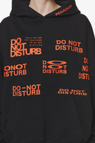 Pegador Groven Oversized Hoodie Black Detailshot aus der Do not Disturb Kollektion für DaHerren