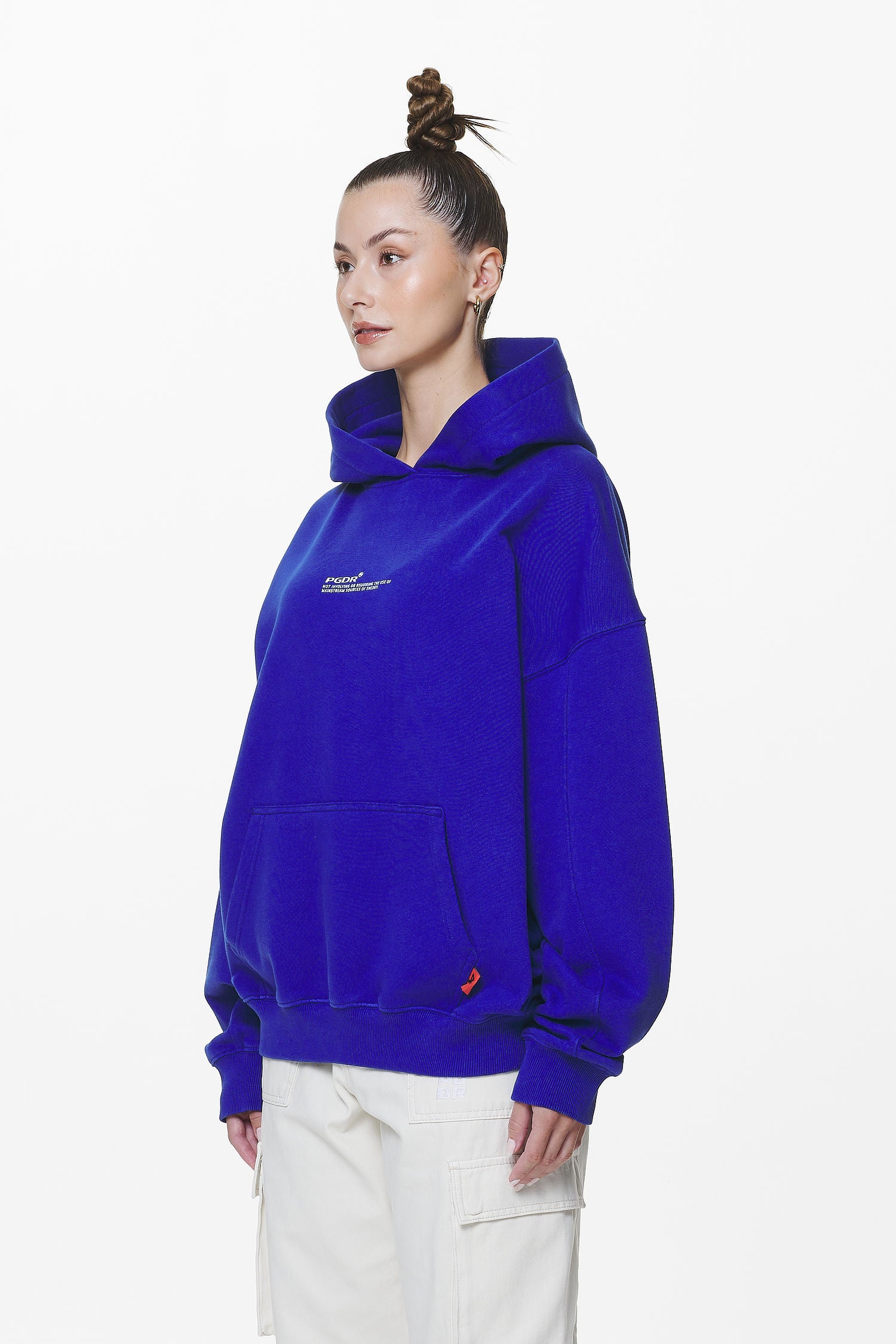 Pegador Navisk Oversized Hoodie Washed Endless Blue Gegenansicht aus der Do not Disturb Kollektion für DaHerren