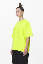 Pegador Groven Heavy Oversized Tee Washed Lime Yellow Gegenansicht aus der Do not Disturb Kollektion für DaHerren