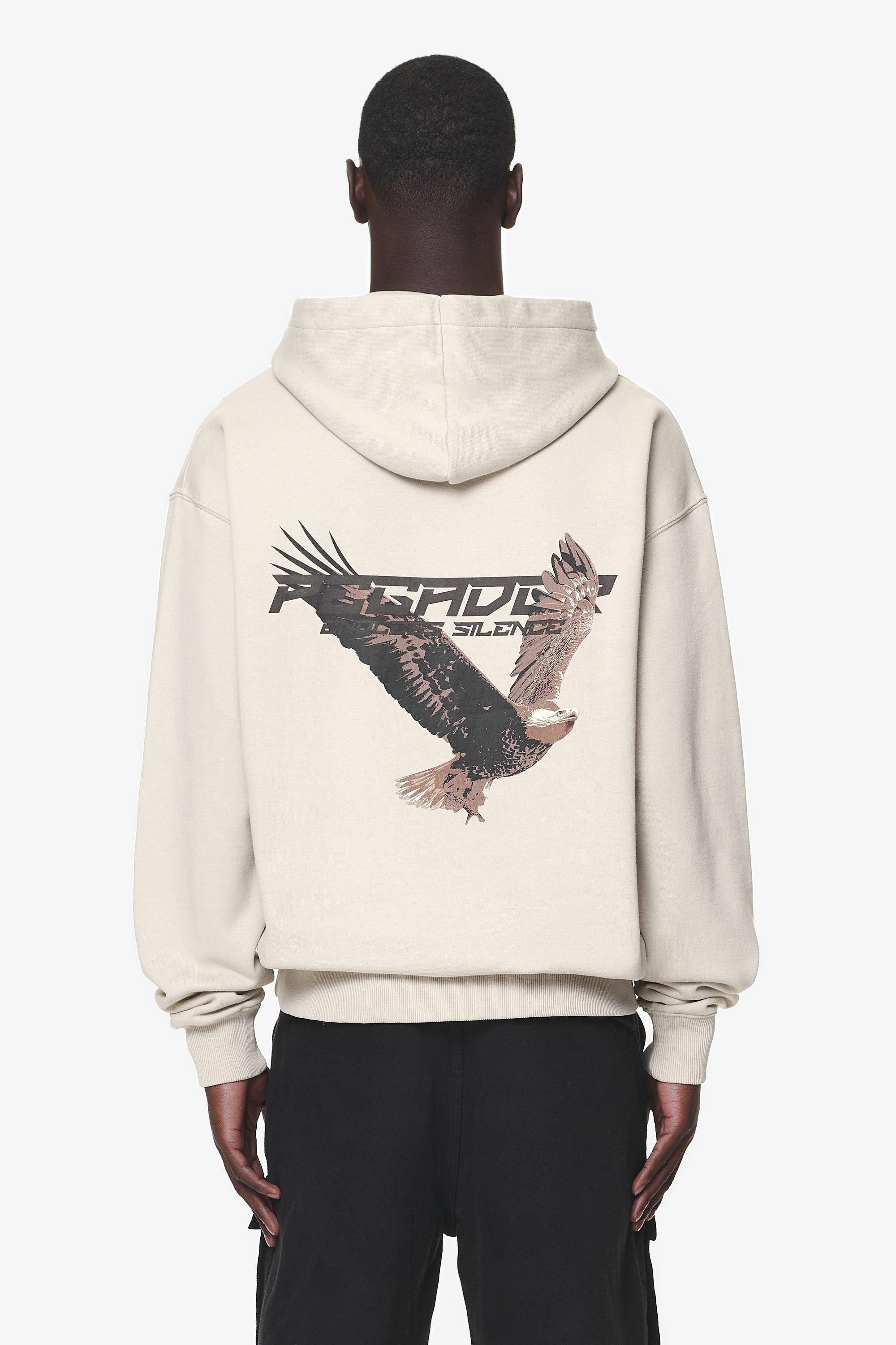 Pegador Fenton Oversized Hoodie Washed Dust Cream Hauptansicht aus der Do not Disturb Kollektion für Herren