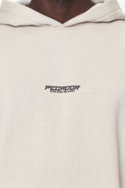 Pegador Fenton Oversized Hoodie Washed Dust Cream Detailshot aus der Do not Disturb Kollektion für Herren