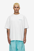 Pegador Barret Oversized Tee White Seitenansicht aus der High summer Kollektion für Herren