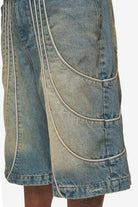 Pegador Treasure Jorts Vintage Blue Detailshot aus der High summer Kollektion für Herren