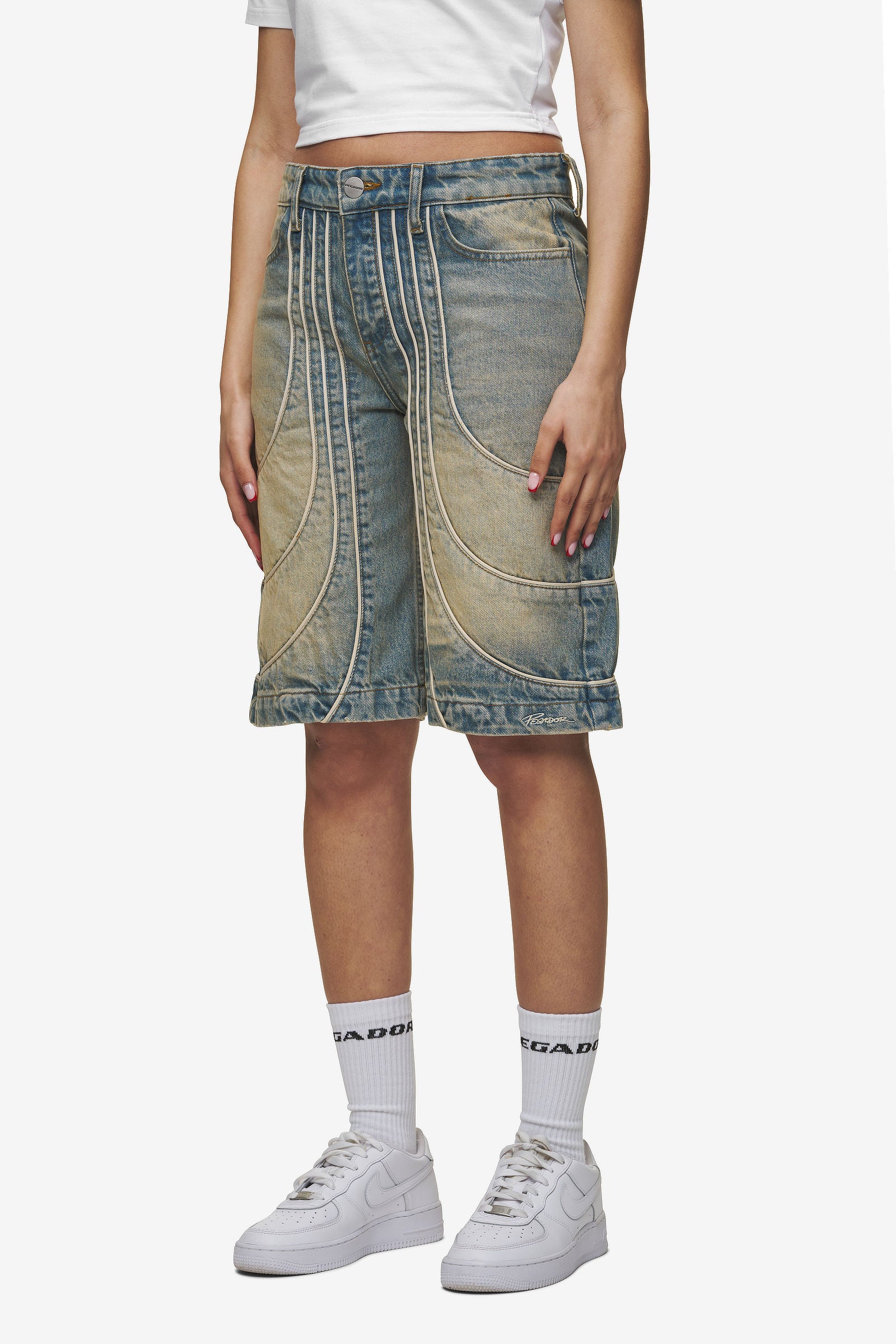 Pegador Treasure Jorts Vintage Blue Hauptansicht aus der High summer Kollektion für DaHerren