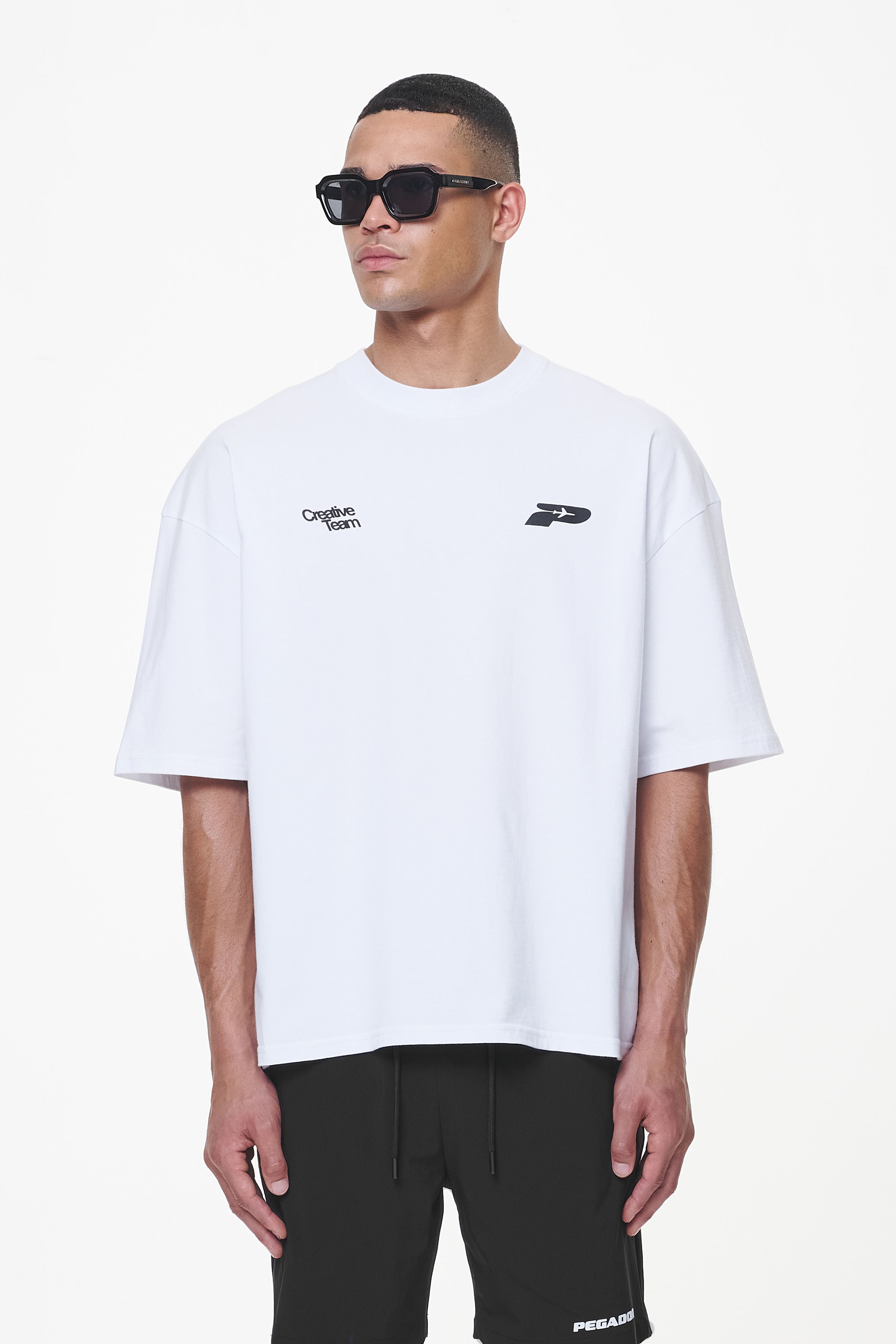 Pegador Caesar Boxy Tee White Seitenansicht aus der Last Minute Kollektion für Herren