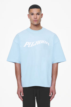 Pegador Kinley Boxy Tee Vintage Aqua Hauptansicht aus der Last Minute Kollektion für Herren