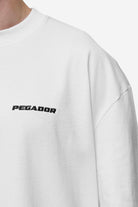 Pegador Logo Oversized Tee White Detailshot aus der Most Alive Kollektion für Herren