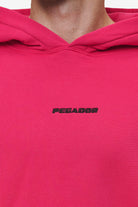 Pegador Logo Boxy Hoodie Washed Virtual Pink Detailshot aus der Most Alive Kollektion für Herren