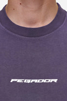 Pegador Dubose Oversized Tee Vintage Deep Purple Detailshot aus der Most Alive Kollektion für Herren