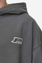 Pegador Fox Oversized Hoodie Washed Anthracite Detailshot aus der Most Alive Kollektion für Herren