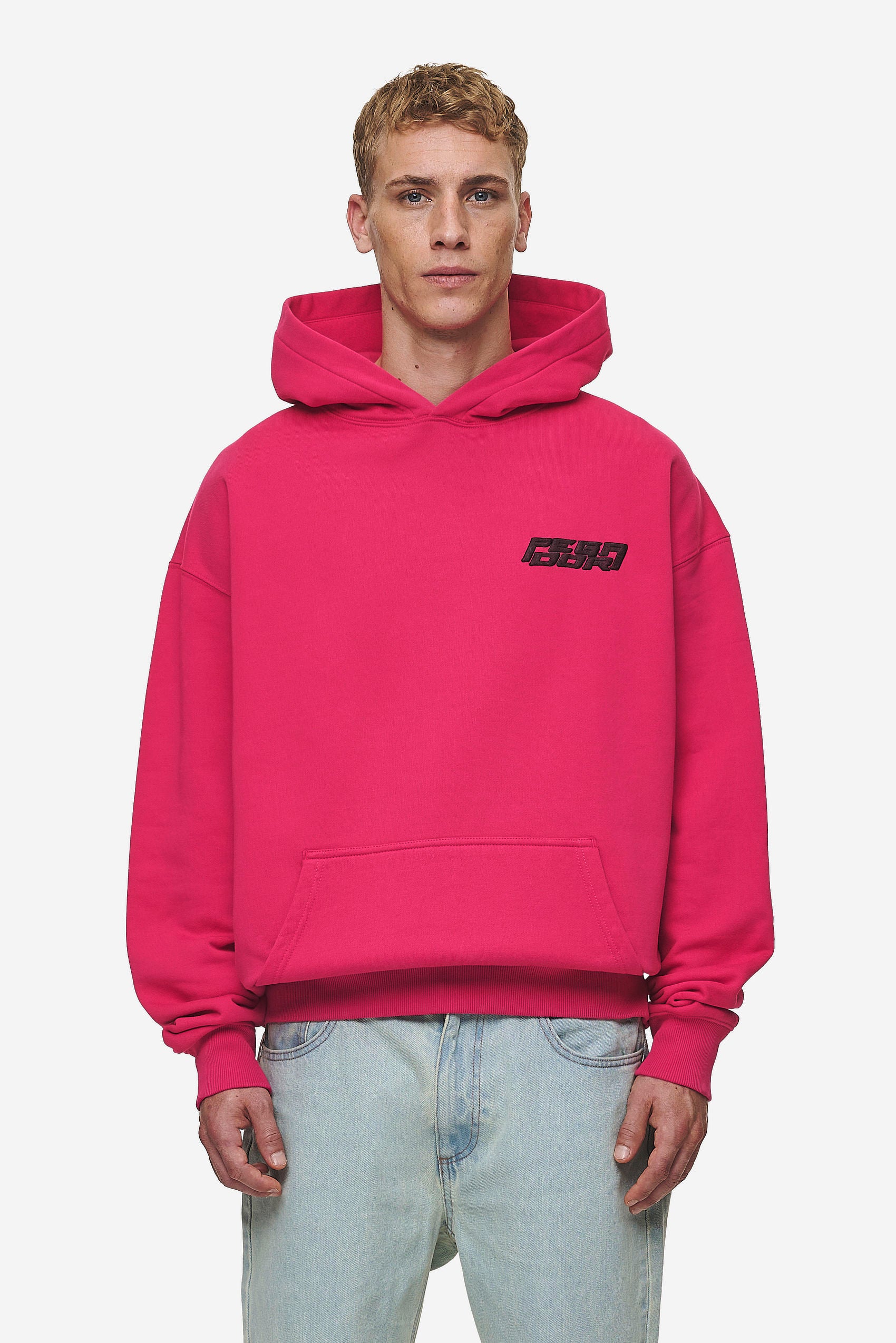 Pegador Doyer Oversized Hoodie Washed Virtual Pink Hauptansicht aus der Most Alive Kollektion für Herren