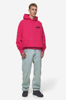 Pegador Doyer Oversized Hoodie Washed Virtual Pink Ganzkörper Bild aus der Most Alive Kollektion für Herren