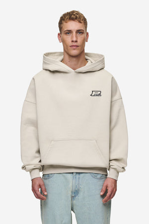 Pegador Duan Boxy Hoodie Washed Light Beige Hauptansicht aus der Most Alive Kollektion für Herren