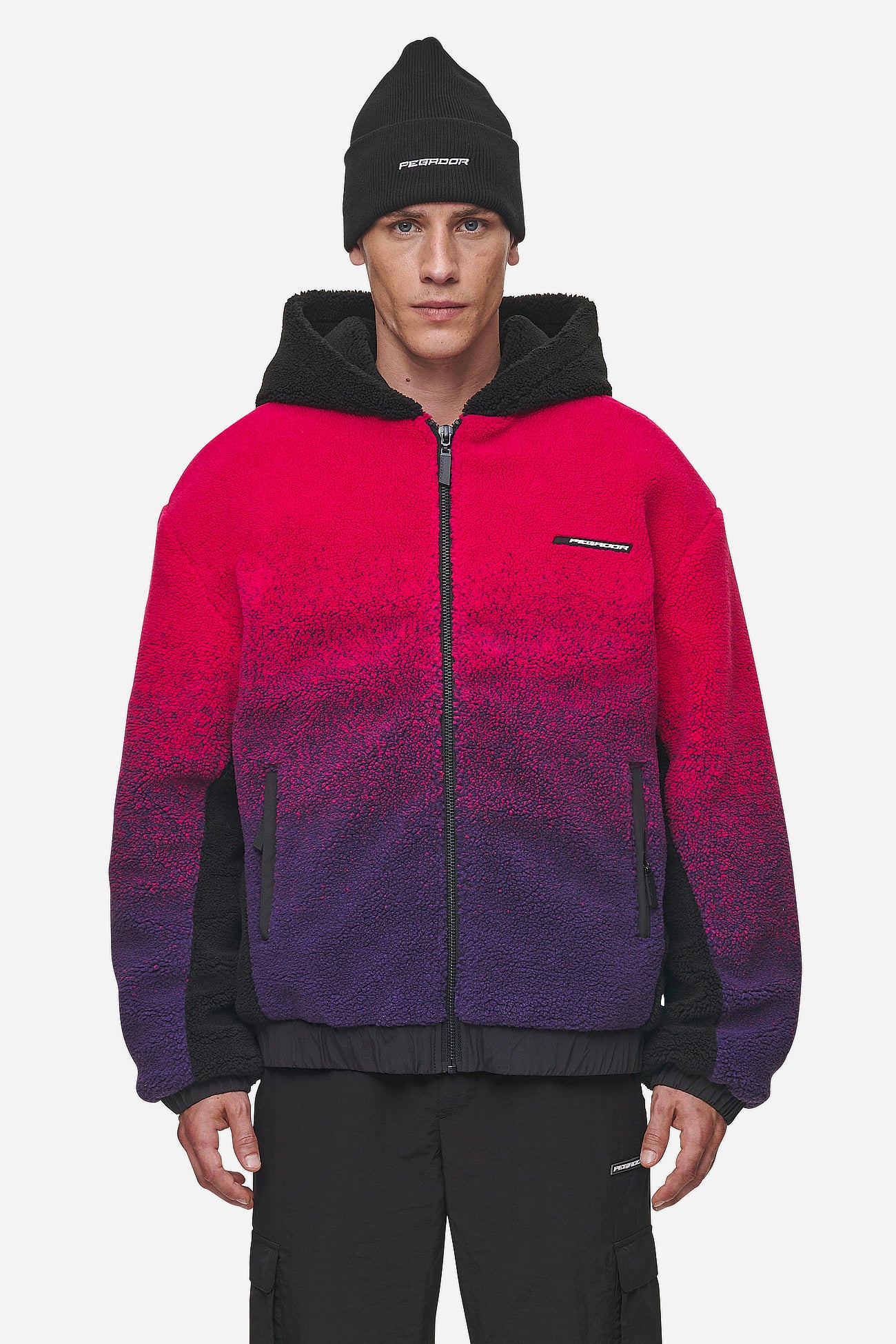 Absecon Teddy Jacket Virtual Pink Deep Purple Black – PEGADOR® Absecon Teddy Jacket Virtual Pink Deep Purple Black – PEGADOR®
