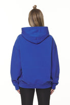 Pegador Wayruna Oversized Hoodie Washed True Blue Gegenansicht aus der Never Too Late Kollektion für DaHerren