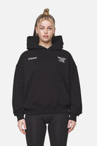 Pegador Airville Oversized Hoodie Black Seitenansicht aus der Never Too Late Kollektion für DaHerren