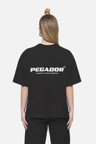 Pegador Arendal Logo Heavy Oversized Tee Black White Detailshot aus der Never Too Late Kollektion für DaHerren