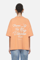 Pegador Berri Heavy Oversized Tee Washed Apricot Hauptansicht aus der Never Too Late Kollektion für DaHerren