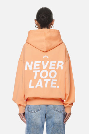 Pegador Airville Oversized Zip Hoodie Washed Apricot Hauptansicht aus der Never Too Late Kollektion für DaHerren