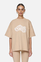 Pegador Paluma Heavy Oversized Tee Washed Safari Sand Hauptansicht aus der Never Too Late Kollektion für DaHerren