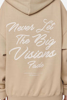 Pegador Berri Oversized Hoodie Washed Safari Sand Detailshot aus der Never Too Late Kollektion für DaHerren