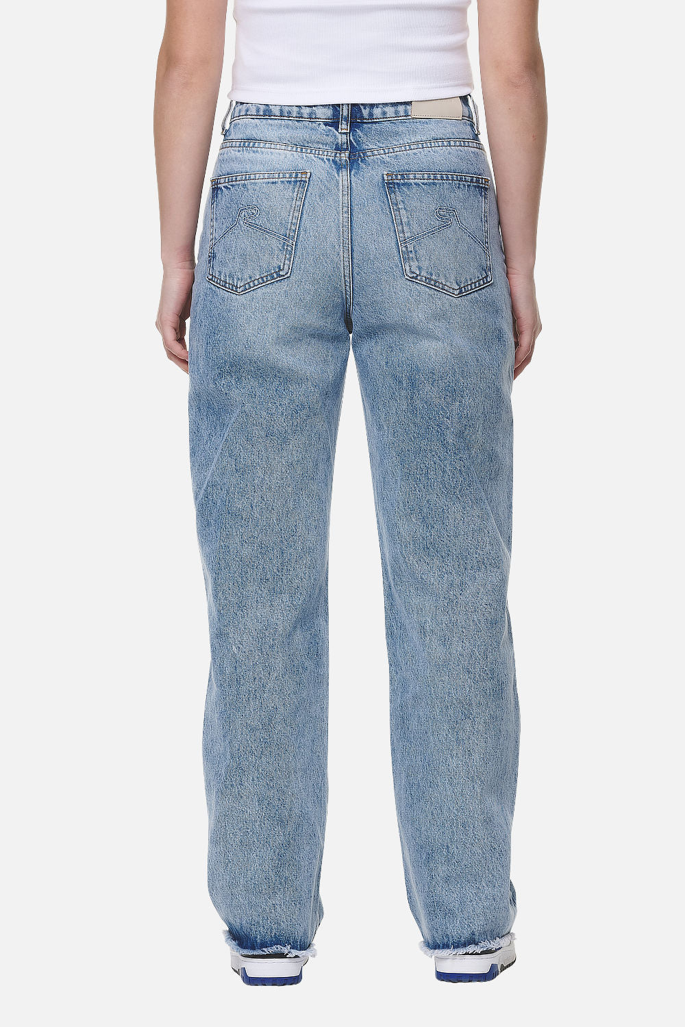 Pegador Allora Wide Jeans Bright Denim Blue Gegenansicht aus der Never Too Late Kollektion für DaHerren