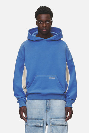 Pegador Farro Boxy Hoodie  Washed Retro Blue Hauptansicht aus der Never Too Late Kollektion für Herren