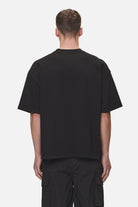 Pegador Drew Boxy Tee Washed Black Gegenansicht aus der Never Too Late Kollektion für Herren