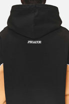 Pegador Farro Boxy Hoodie Washed Black Detailshot aus der Never Too Late Kollektion für Herren