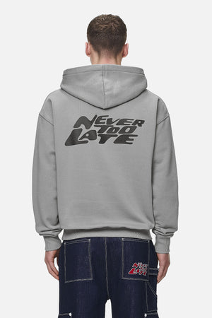 Pegador Narson Oversized Hoodie Washed Cool Grey Hauptansicht aus der Never Too Late Kollektion für Herren