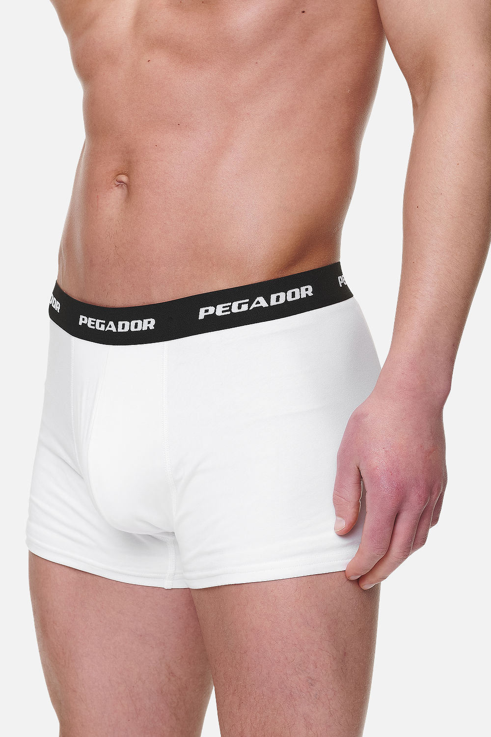 Pegador Tantun Boxershorts 3 Pack Black Grey Melange White Detailshot aus der PEGADOR® Kollektion für Herren und Damen