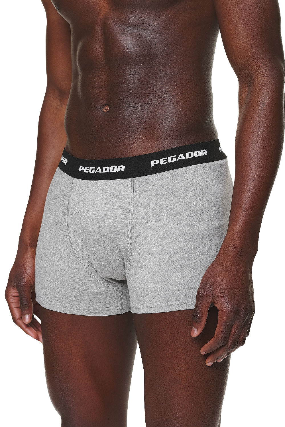 Pegador Tantun Boxershorts 3 Pack Black Grey Melange White Detailshot aus der PEGADOR® Kollektion für Herren und Damen