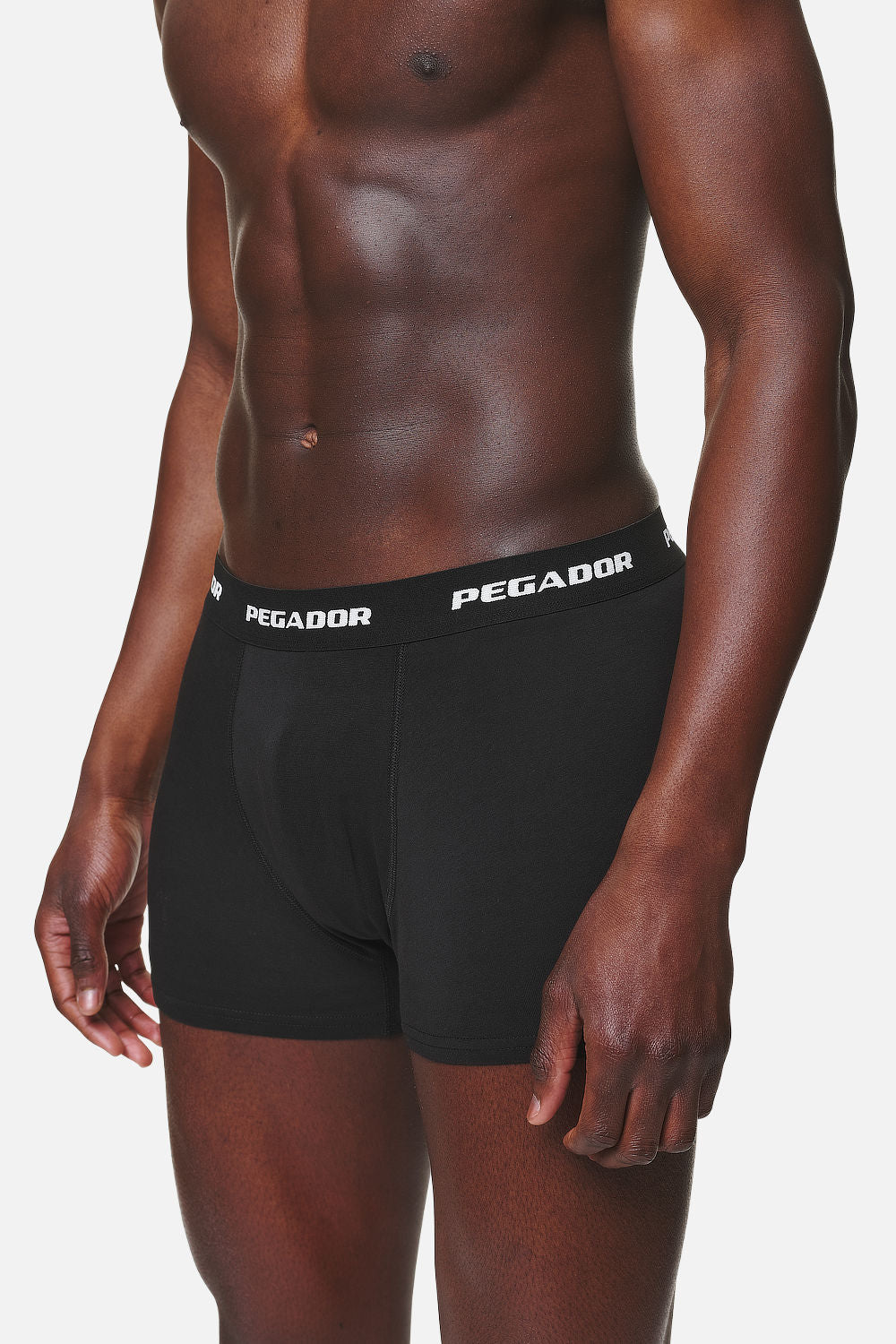 Pegador Ango Boxershorts 3 Pack Black Black Gegenansicht aus der PEGADOR® Kollektion für Herren und Damen