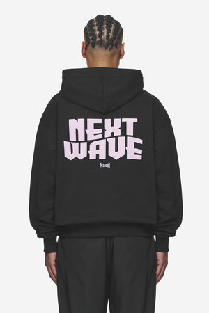 Pegador Dacko Oversized Hoodie Washed Black Bubblegum Hauptansicht aus der Next Wave Kollektion für Herren