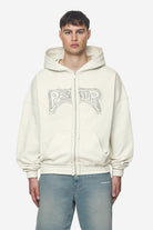 Pegador Avon Boxy Sweat Jacket Washed Salty Cream Hauptansicht aus der Next Wave Kollektion für Herren