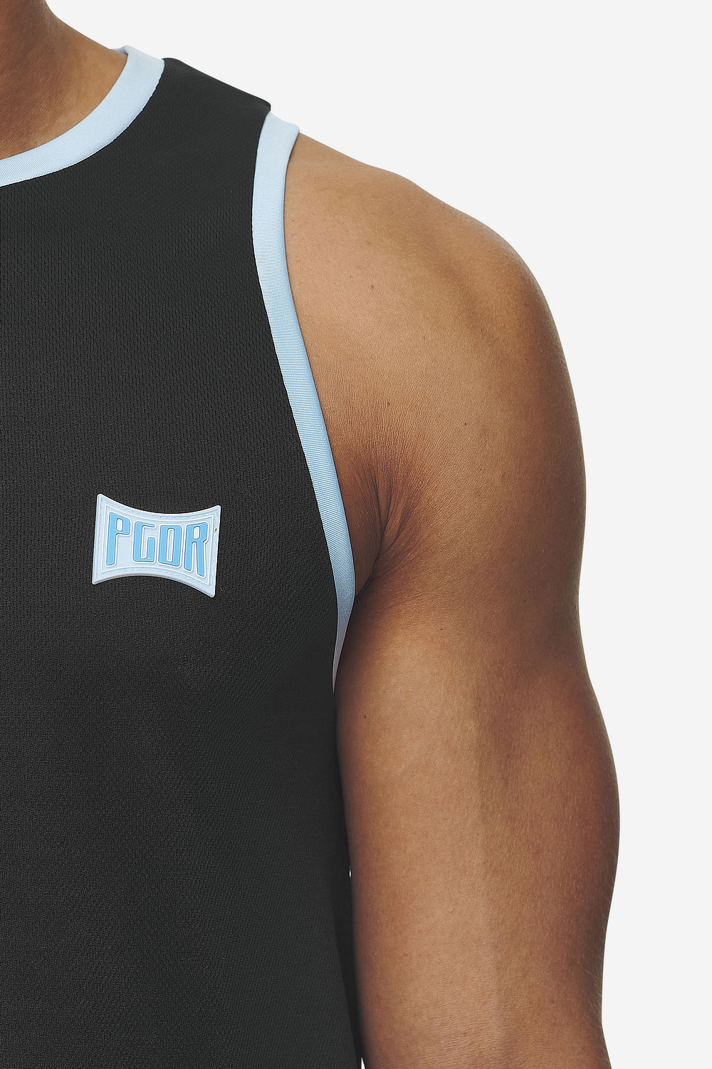 Pegador Tulare Mesh Tank Top Black Detailshot aus der Next Wave Kollektion für Herren