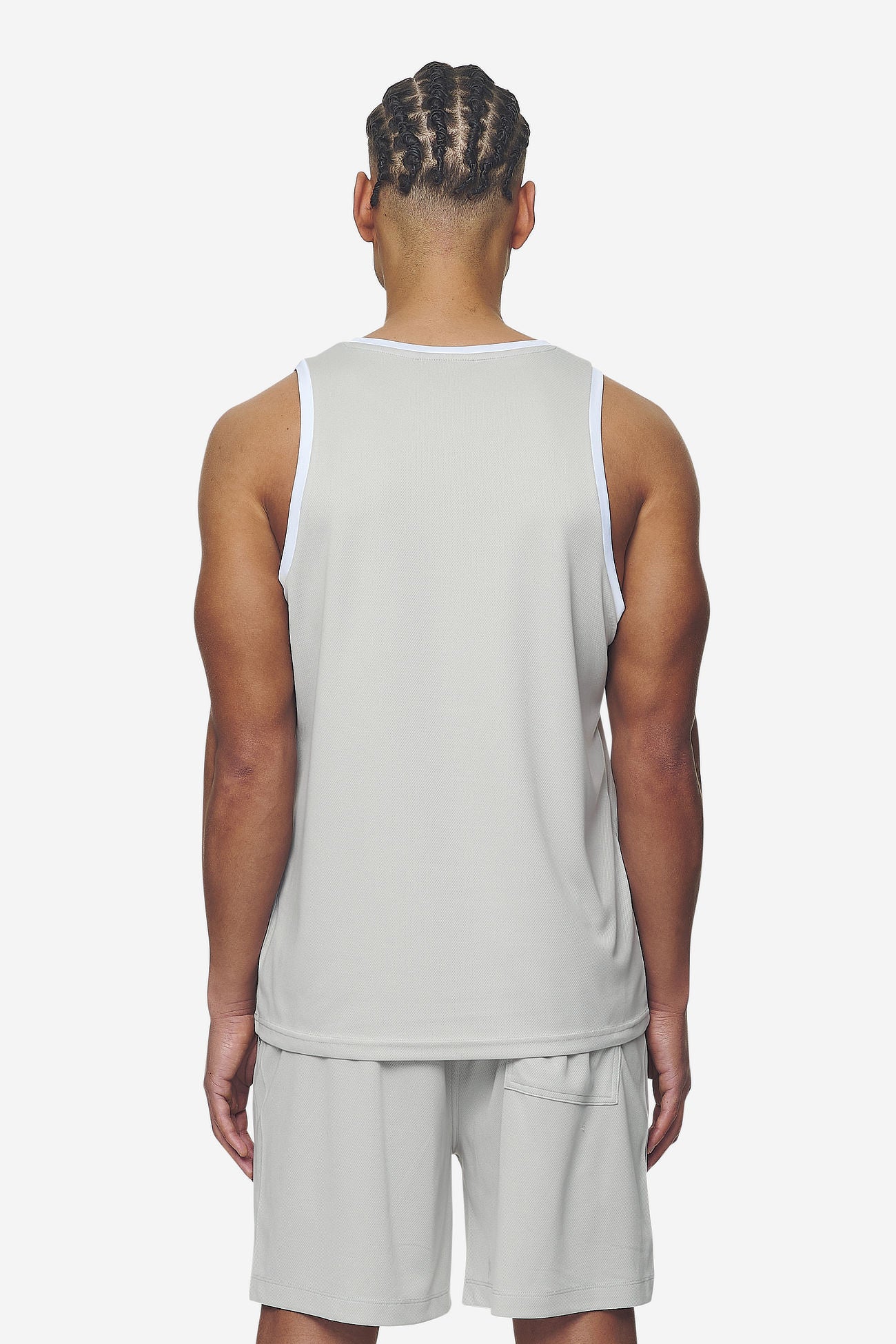 Pegador Tulare Mesh Tank Top Pearl Grey Gegenansicht aus der Next Wave Kollektion für Herren