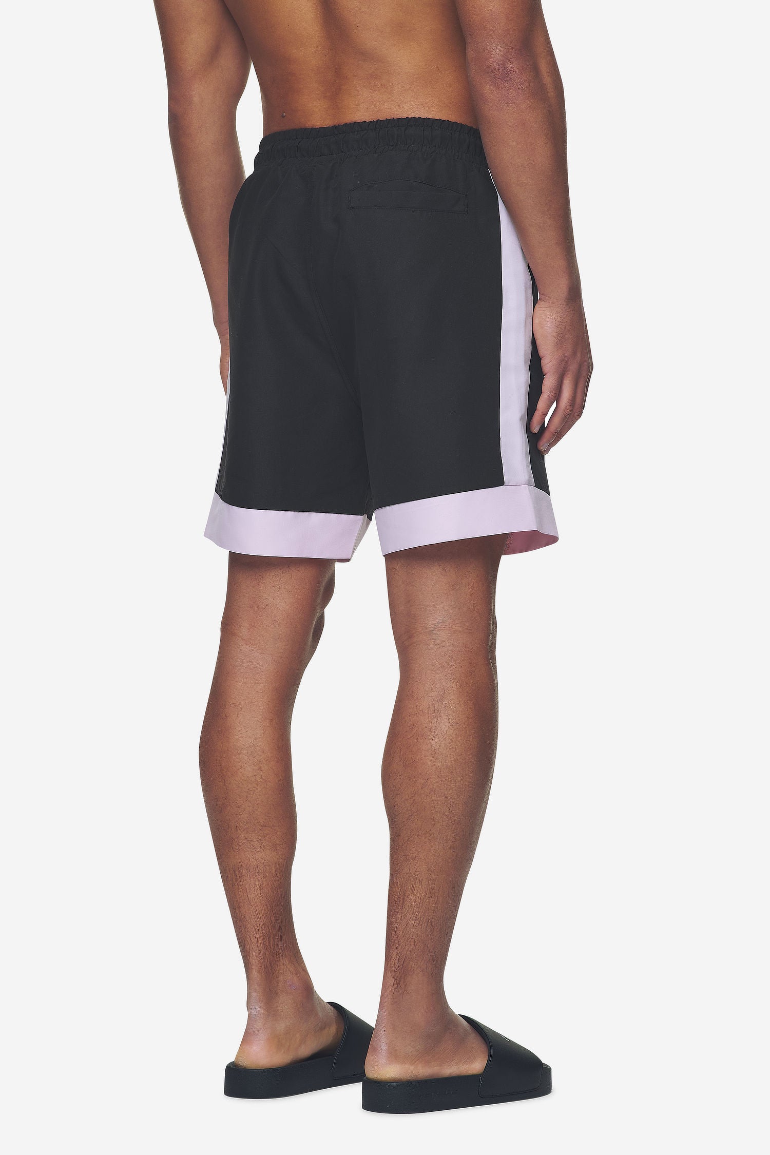 Pegador Vicente Swim Shorts Black Bubblegum Gegenansicht aus der Next Wave Kollektion für Herren