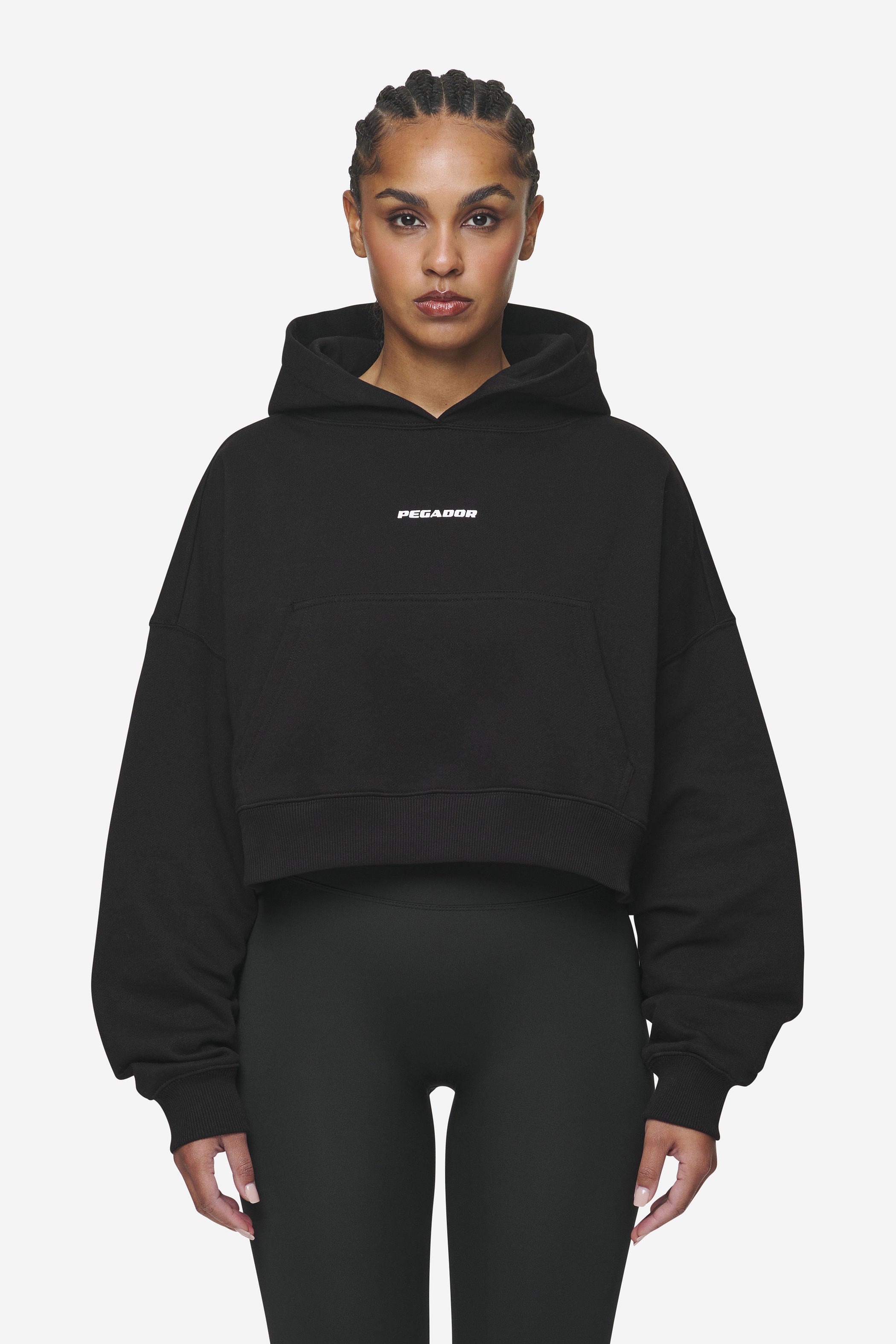 Crop hoodie oversized sale