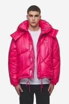 Pegador Henry Vintage Oversized Puffer Jacket Virtual Pink Hauptansicht aus der PEGADOR® Outerwear 24 Kollektion für Herren