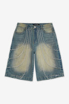 Pegador Treasure Jorts Vintage Blue Detailshot aus der High summer Kollektion für Herren