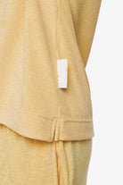 Pegador Cecina Frottee Overshirt Golden Sun Detailshot aus der Finer Things Kollektion für DaHerren