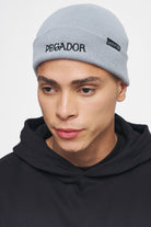Pegador Glendale Fisherman Beanie Light Grey Black Hauptansicht aus der Ahead of Time Kollektion für Herren