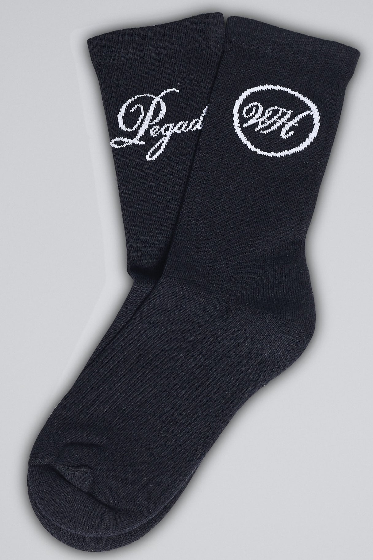 Pegador Commander Socks Black White Hauptansicht aus der Written History Kollektion für Herren