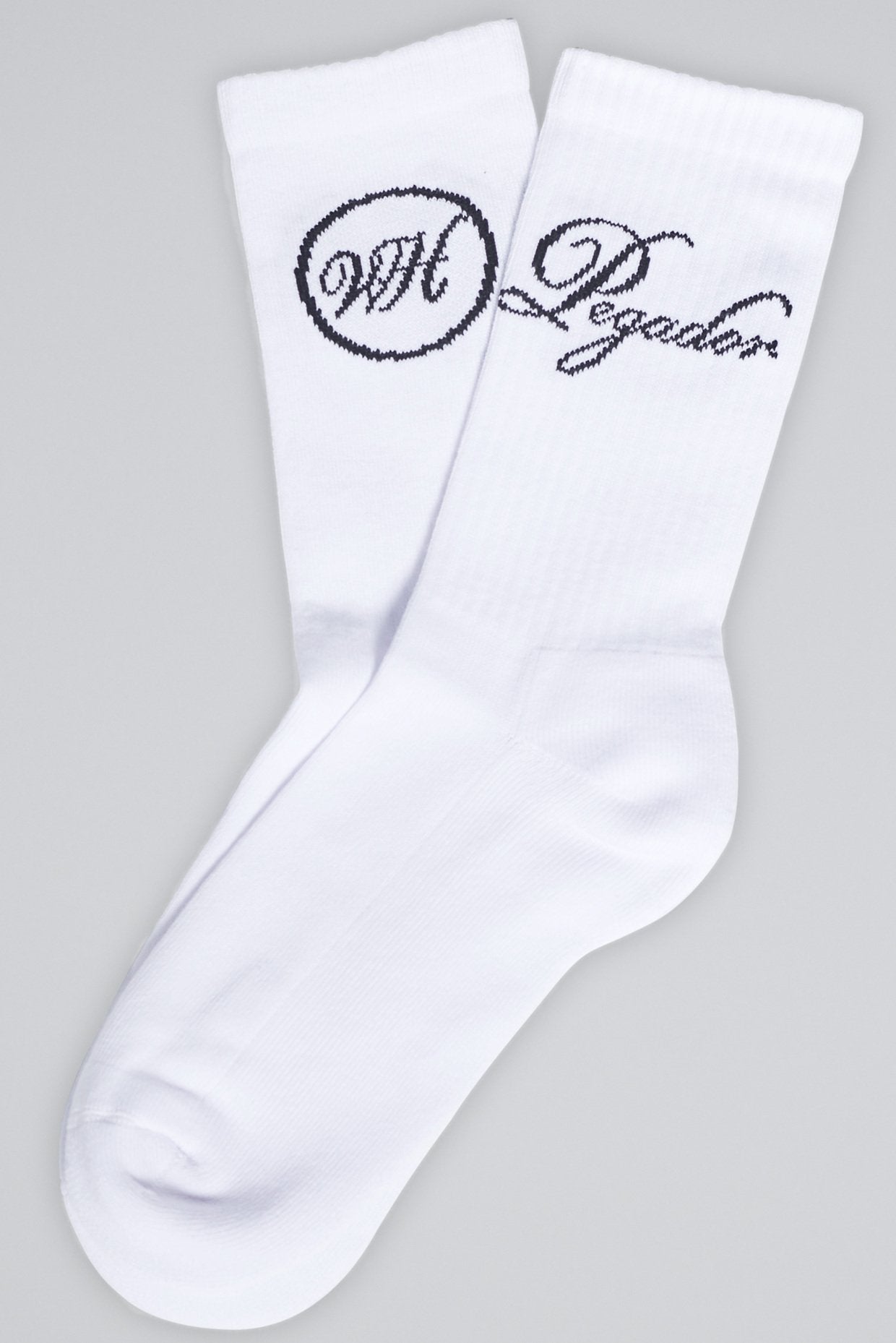 Pegador Commander Socks White Black Hauptansicht aus der Written History Kollektion für Herren