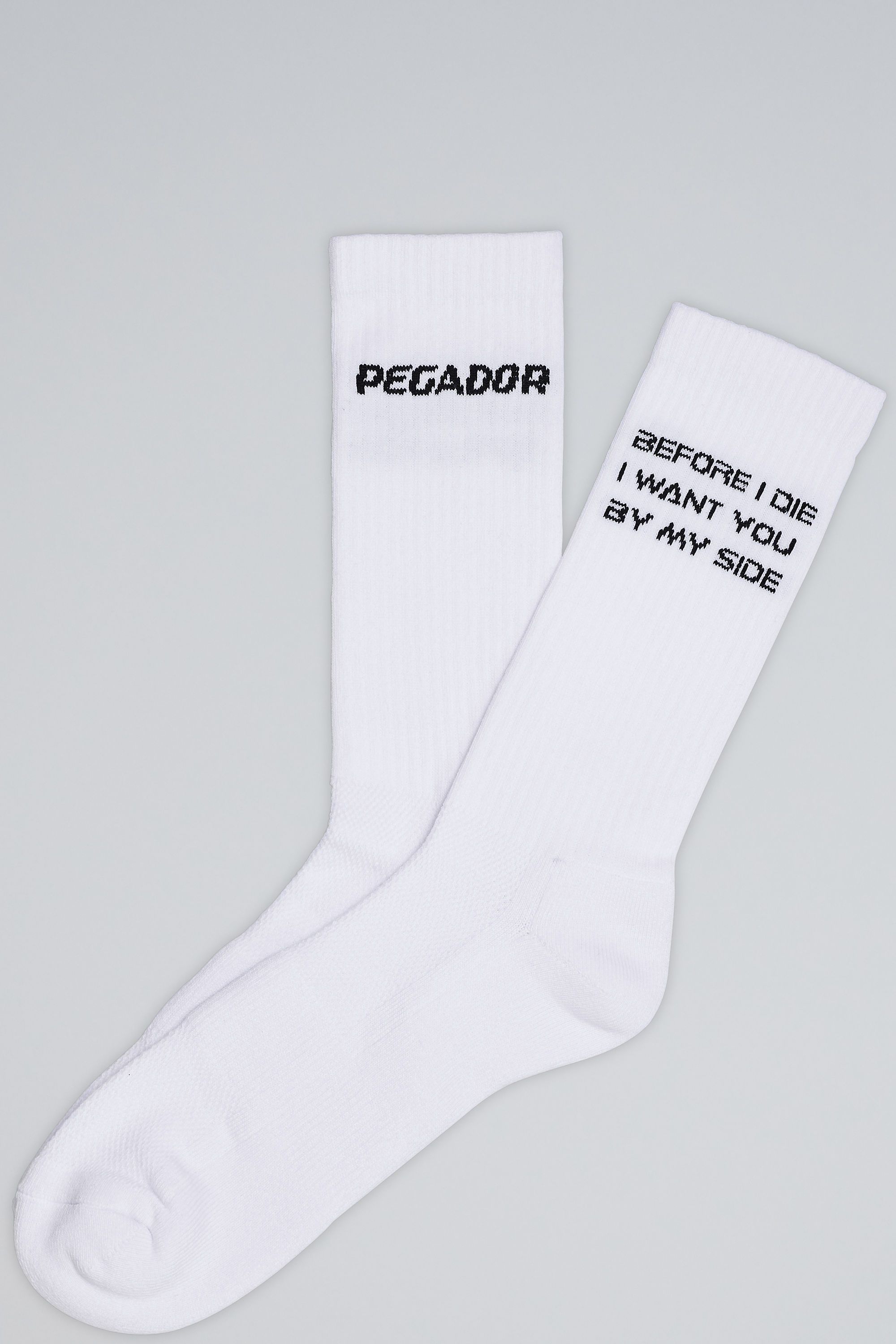 Pegador Before I Die Socks White Black Hauptansicht aus der Love Over Bullets Kollektion für Herren