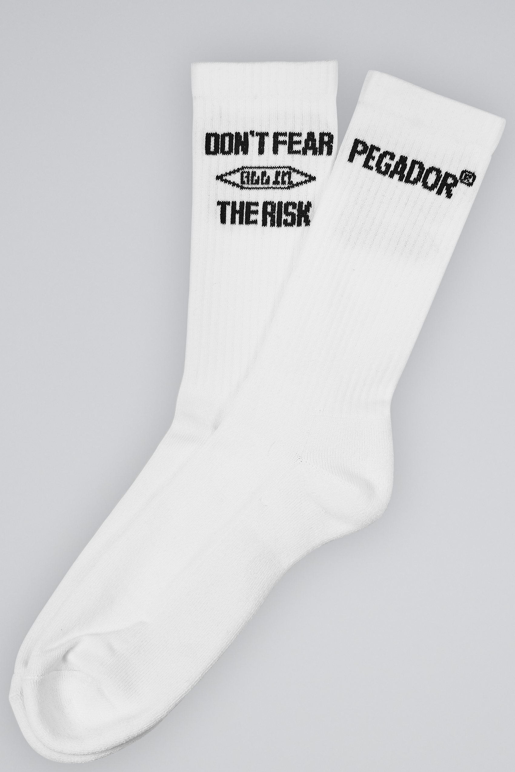 Pegador Don´t Fear The Risk Socks White Black Hauptansicht aus der All In Kollektion für Herren