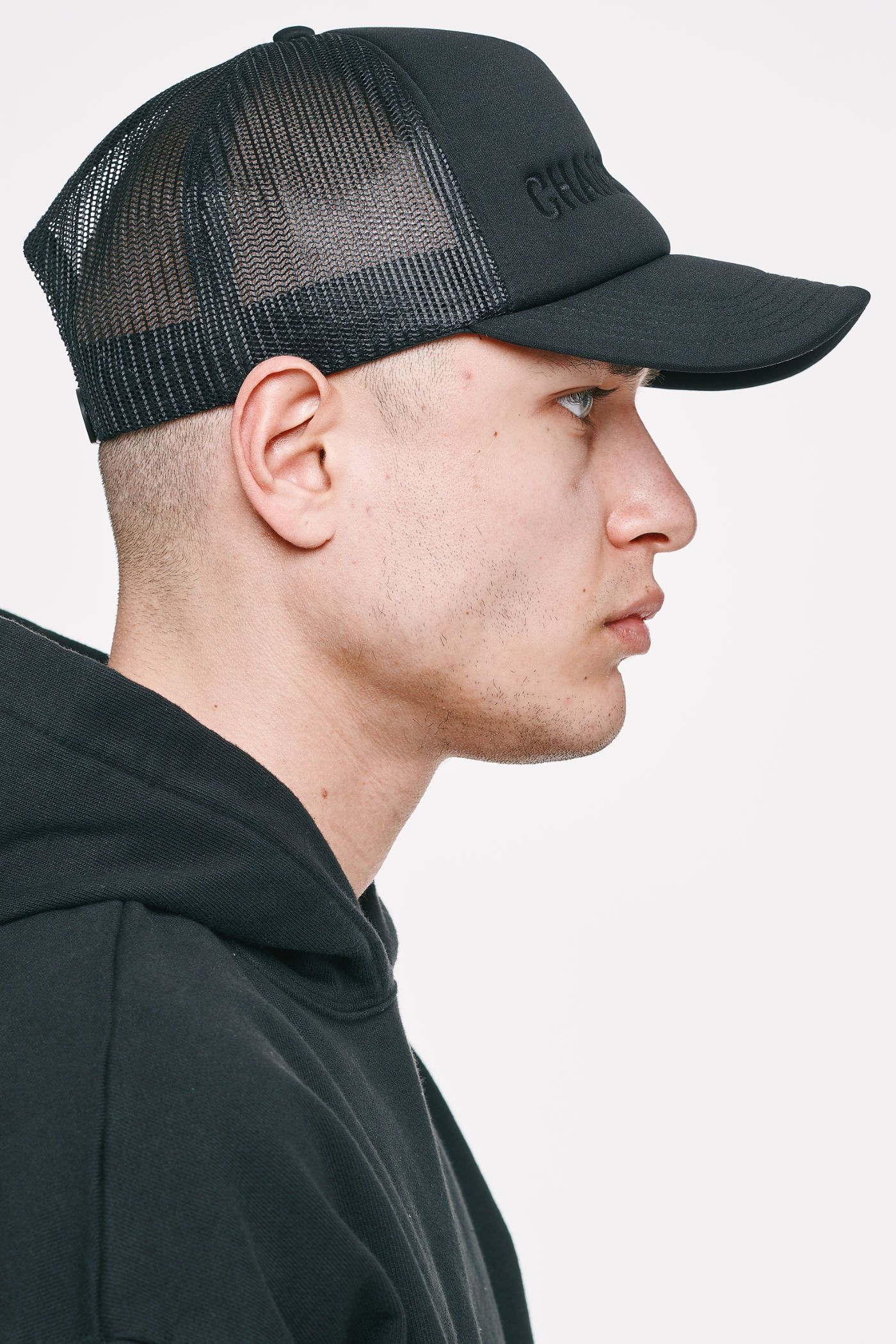 Pegador Mike Trucker Cap Black Ganzkörper Bild aus der Heavyweight Champions Kollektion für Herren