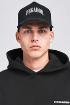 Pegador Cali LWC Destroyed Cap Black White Gegenansicht aus der Life We Chose Kollektion für Herren